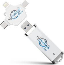 Thephotostick Omni 32GB Memory Stick USB Flash Drive Photo Video Backup f