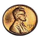 1958 D Lincoln Wheat Penny One Cent Coin Ungraded