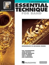 Essential Elements For Band - Eb Alto Saxophone Book 3 with EEi Online Resou...