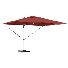 Parasol déporté inclinable 351 x 250 x 253 cm design moderne jardin terrasse av