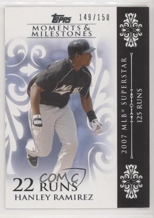 2008 Moments & Milestones /150 Hanley Ramirez (2007 MLB Superstar 125 Runs) wq8
