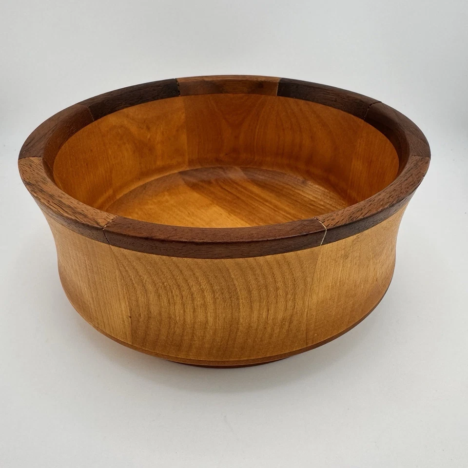Vermont Bowl Co. 6,25” Madera Decorativo Snack Bowl Firma John McLeod Designs Foto 2 de 4