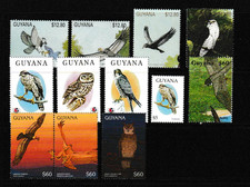 Guyana 1990-96 Various Bird of Prey Stamps UM