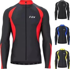 Mens Cycling Jersey Long Sleeve Thermal Windproof  Italian Roubaix Jacket Biking