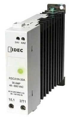 1PC IDEC - RSCDN-20A - Solid State Relay, SPST-NO, 20 A, 600 Vrms, Panel Mount,