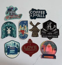 Dutch Bros • Lot of 9 • Christmas Holiday Stickers • Rare Collection