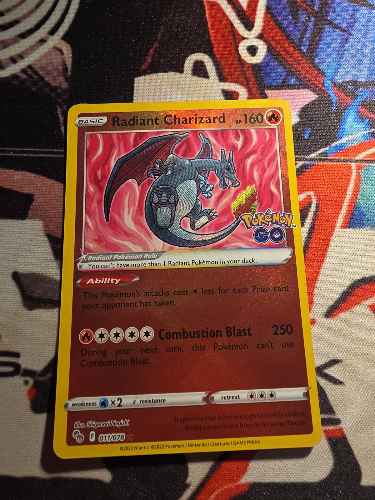 Radiant Charizard 011/078 Pokémon GO Holo