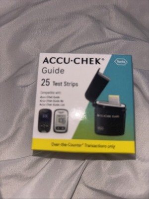 Accu-Chek Guide Test Strips Blood Glu Test25 Strips) Pre-owned/Sealed, Exp 11/26