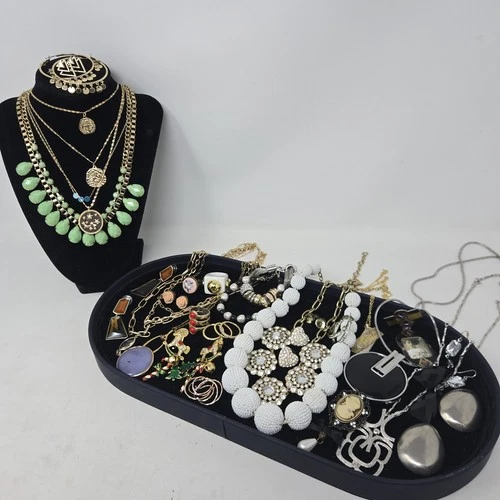 Vintage To Modern Costume Jewelry Lot J.Crew Chloe + Isabel Les Bernard Sterling