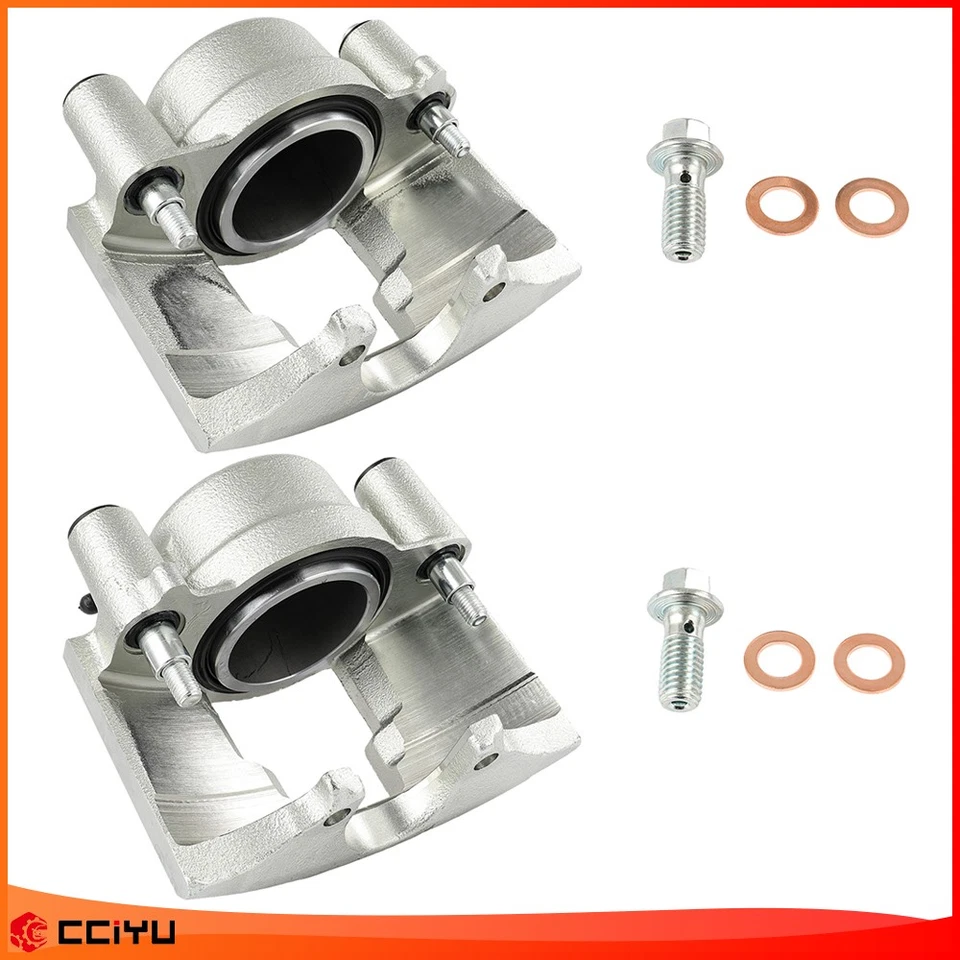 Pair Front Disc Brake Calipers For 96-01 Chevy Express 3500 94-99 Dodge Ram 3500 Foto 4 de 4