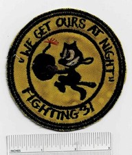 WW2 TOMCATTERS FELIX The Cat 31st Strike Fighter Squadron WWII US Navy Patch