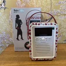 LULU GUINNESS DAB/DAB+ FM BLUETOOTH RETRO MINI RADIO Red/WHITE LIPS BRAND NEW