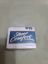 L'eggs Sheer Comfort Control Top Enhanced Toe NAVY Q Size Pantyhose #76020 EQV