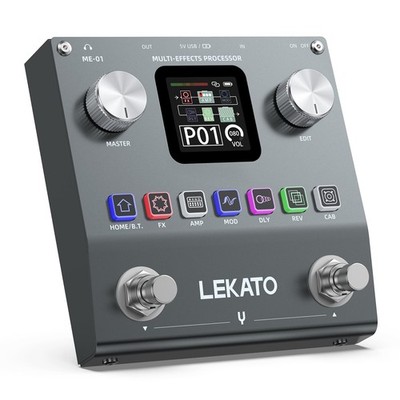 LEKATO Multi Effects Guitar Pedal, Electric Guitar Effects Pedal, Pocket Rech...