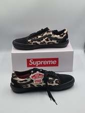Supreme x Vans Skate Old Skool Leopard Pack - Black for sale | eBay