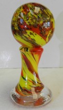 20908m Nice Contemporary Handmade Keith Baker Marble With Glass Stand