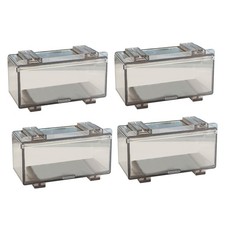 2 Pairs 1/64 Dustproof Acrylic Cars Model Display Storage Box For Hot Wheels