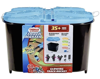 Thomas & Friends TrackMaster Glow-in-the-Dark Gleiseimer mit 35+ Teilen