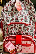 Strawberry Shortcake Backpack Vintage Style All Over Print NWT pencils case also