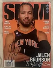Jalen Brunson #11 Knicks Autographed Signed ‘No Label’ Slam Magazine (PSA/DNA)