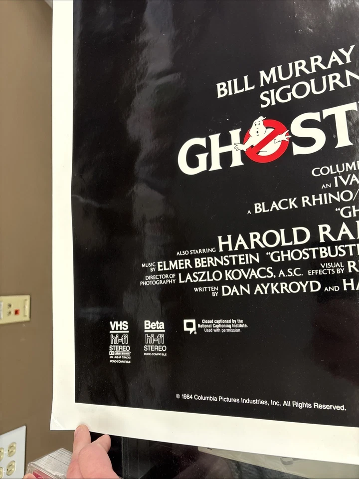 Ghostbusters Poster 1984 27x41 - Image 4 of 4