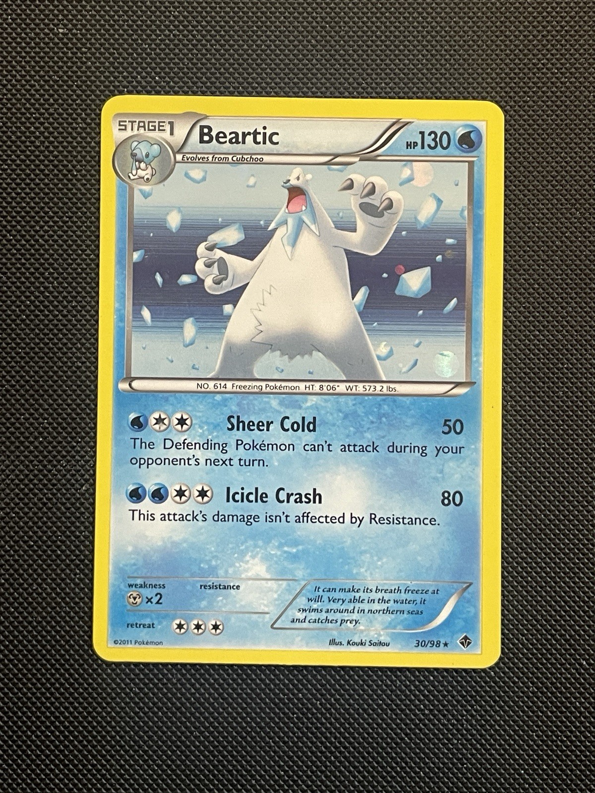 Beartic 30/98 Cosmos Holo BW Emerging Powers Blister Promo Pokemon TCG LP