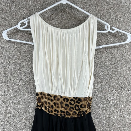 Express Wome's Dress Size Extra Small White Black Sleeveless Pleated - Bild 5 von 11