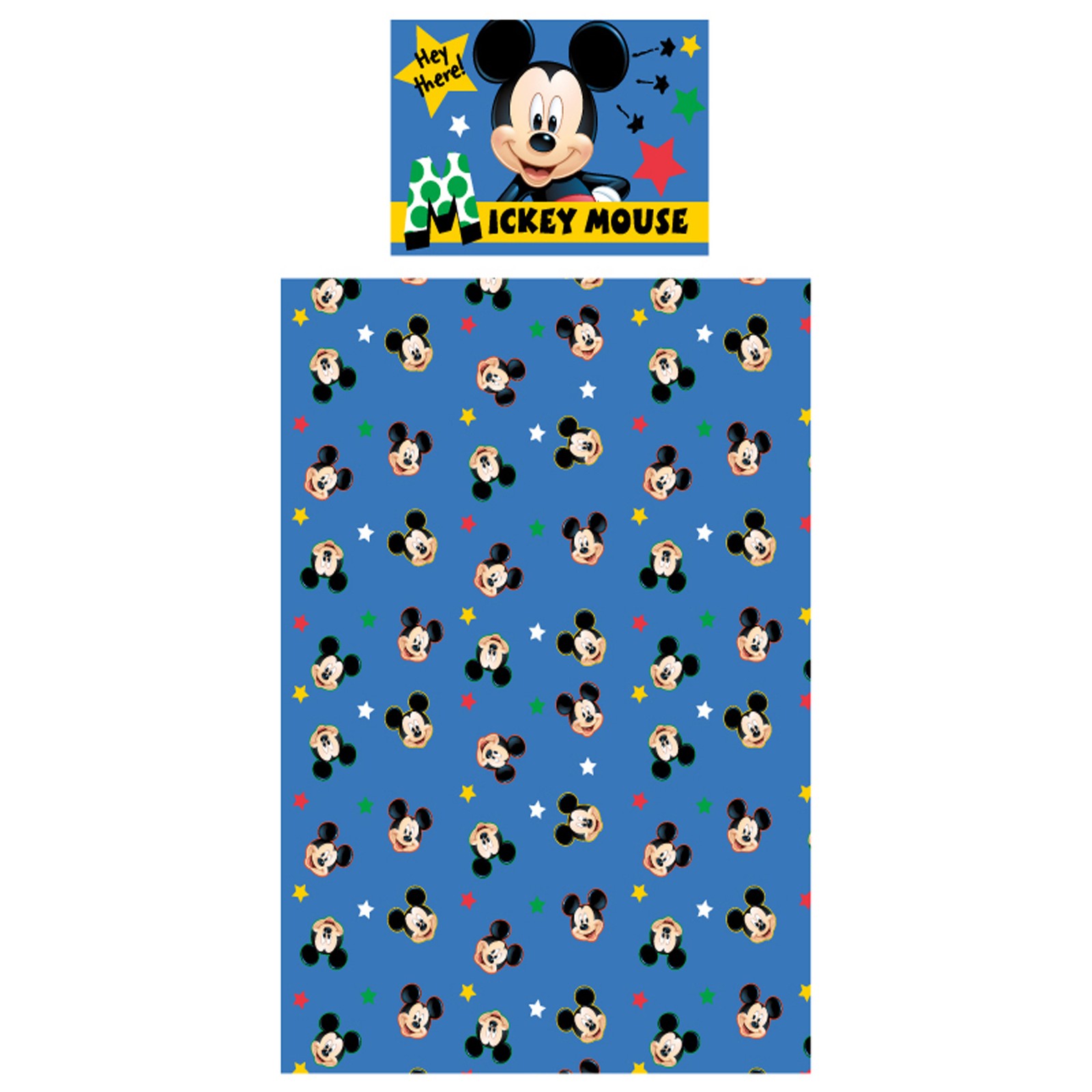 Biancheria da letto Disney Topolino bambino/bambino Oh Boy 135x100 60x40 cm cotone foto 4