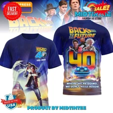 Back to the Future 40th Anniversary 2025 Limited 3D Shirt S-5XL TA909