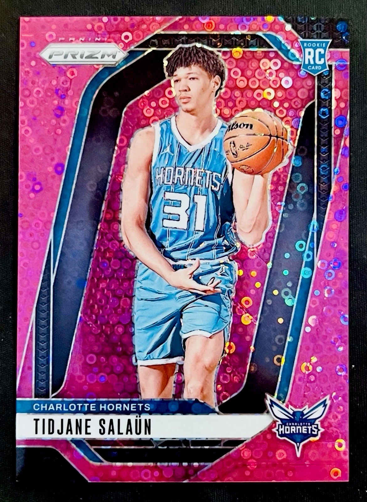 2024-25 Panini Prizm Tidjane Salaun Rookie Fast Break Pink #262 23/50 RC SSP !!