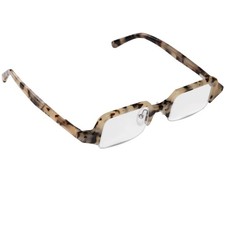 Eyebobs Unisex Reading Glasses 1.25 Vanilla Tortoise Half Rim 3420 WHO NOSE 21