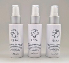 3 x ESPA EUCALYPTUS AND TEA TREE CLEANSING HAND SPRAY 35ml.