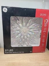 12" GE 37 Count Lights Clear Color Changing Christmas Tree Topper