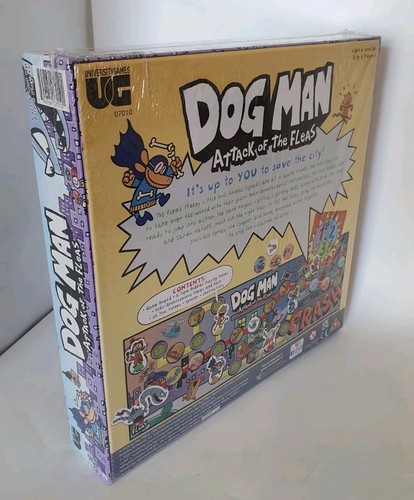 University Games DOG MAN ATTACK OF THE FLEAS Board Game NEW & SEALED - Picture 2 of 3