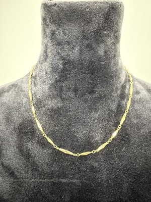 Nikken Kenko Perfect Link II Gold Stainless Steel Magnetic Necklace 