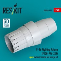 Reskit RSU48-0613 - 1:48 F-16 Fighting Falcon (F100-PW-229) Open Exhaust Nozzle
