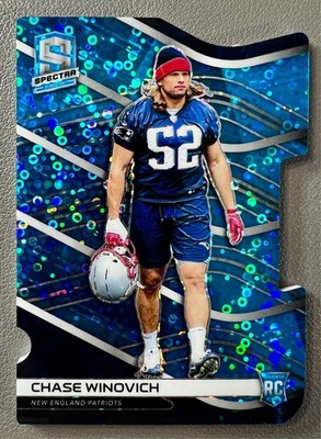 Chase Winovich 2019 Panini Spectra Rookie Blue Disco Die Cut #183 Patriots /50