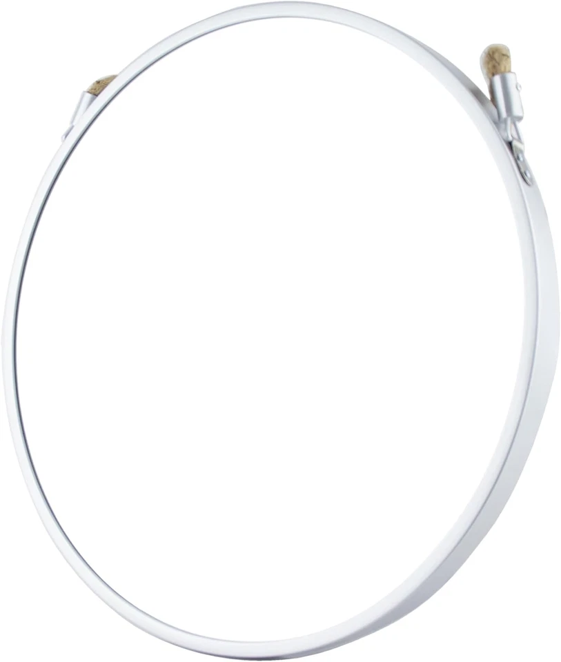 Espejo de pared redondo minimalista con cuerda - Espejo de tocador rústico decorativo para Liv Foto 4 de 4