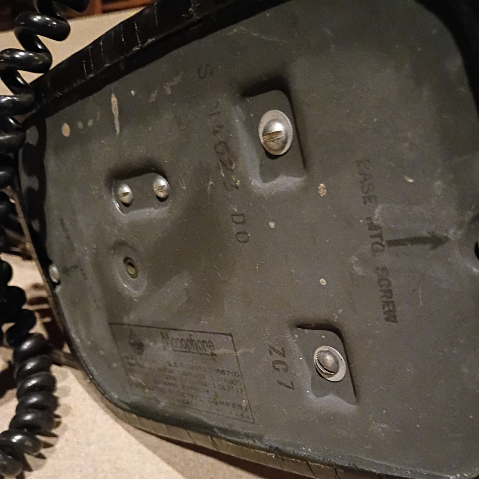 Automatic Electric SN 4023 ZC7 Monophone Original Rotary Telephone Vtg Antique