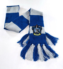 Harry Potter Ravenclaw Soft Knit Winter Thick Costume Scarf w/ Ravenclaw Patch