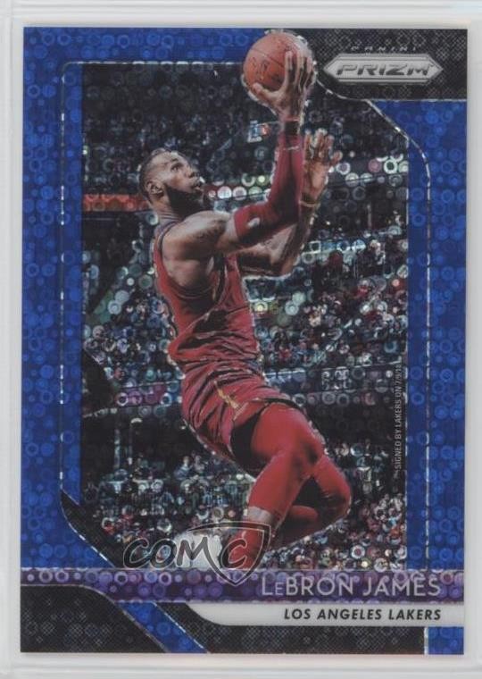 2018-19 Panini Prizm Fast Break Blue Prizm 53/175 LeBron James #6 04u1