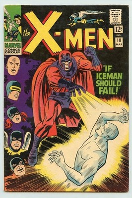 THE X-MEN #18 ( 1966 ) ( FN / VF ) THE X-MEN BATTLE MAGNETO