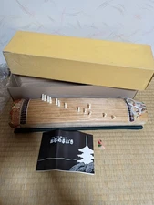 Japanese Traditional MINI KOTO Portable Acoustic Wooden Harp 13 Strings 43cm JPN