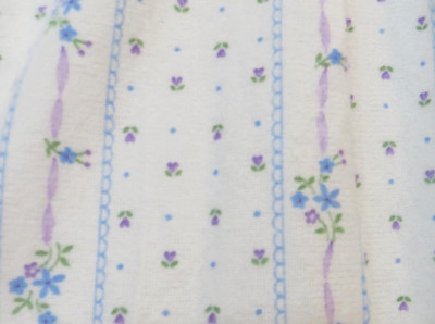 Vintage Brushed With Softness Nightgown Womens Medium Floral Flannel Cottagecore