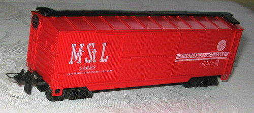 # H0 Trix Express Rivarossi US USA Güterwagen MStL "M&St.L 54650", helles Rot (H | Condition: Gebraucht