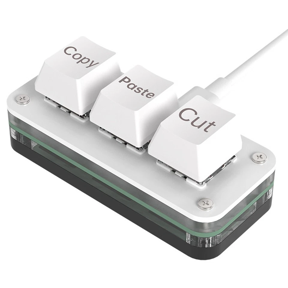Easily Customizable Mini 3 Key Keyboard Perfect for Any User Environment - Image 2 of 3