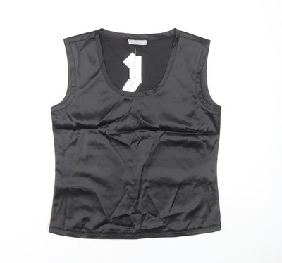 Offshoot Damen schwarzes Tanktop Größe 14 Basic-Stil