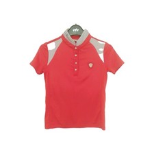 Camisa de Competición Covalliero Niñas Botón Cristal Coral Talla 28" Pecho 