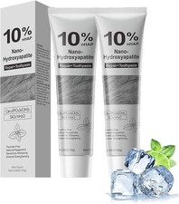 2Pcs 10 Hydroxyapatite Toothpaste,Nano-Hydroxyapatite Toothpaste 4.23 oz