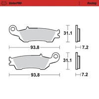 Moto-Master Bremsbelag Sinterpro Racing (FüR: Yamaha YZ 250 CG44C 23-25 Vorne )